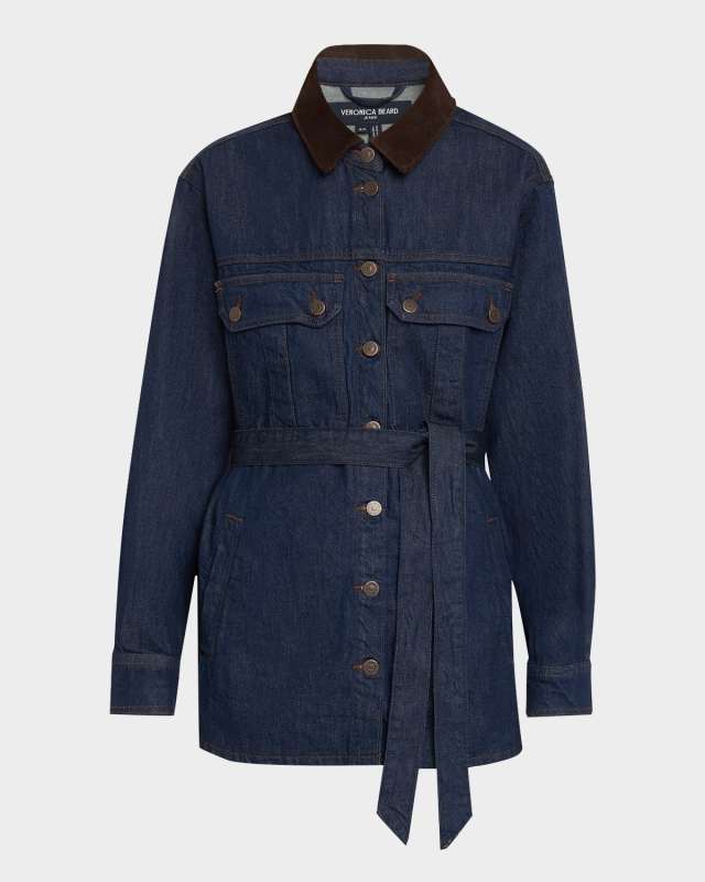 Mikaela Belted Denim Shacket